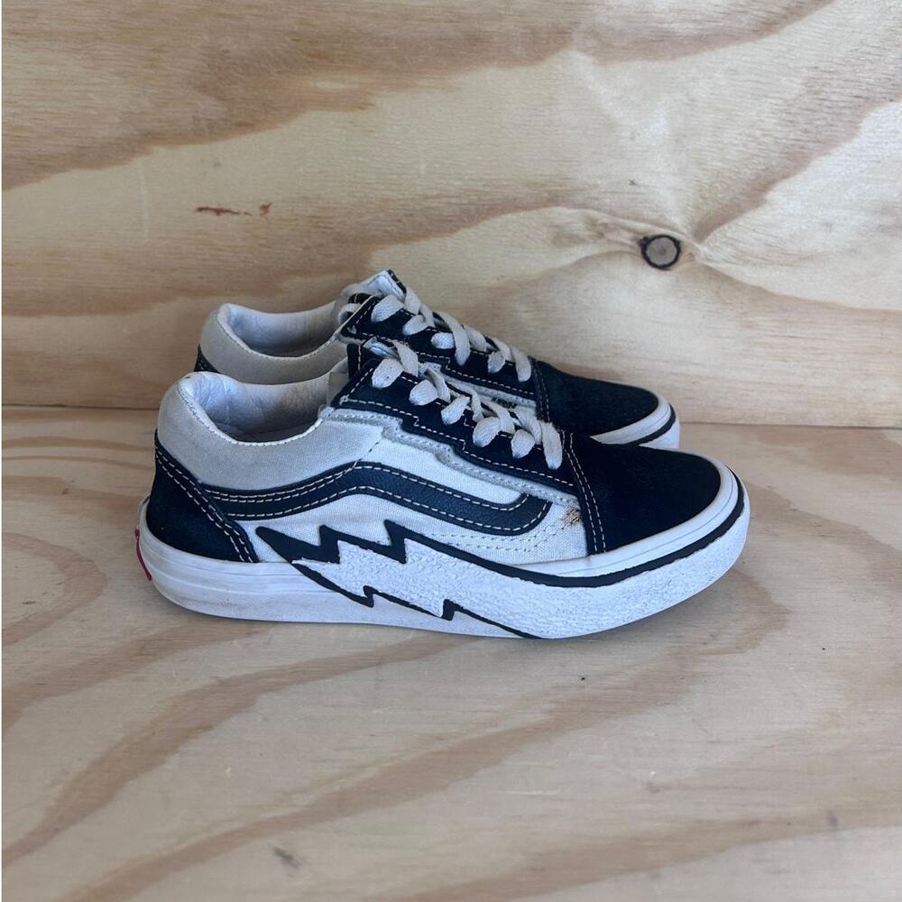 Vans Off The Wall - Old Skool Bolt - Sneakers - White/Black - Little Kids - 13.5